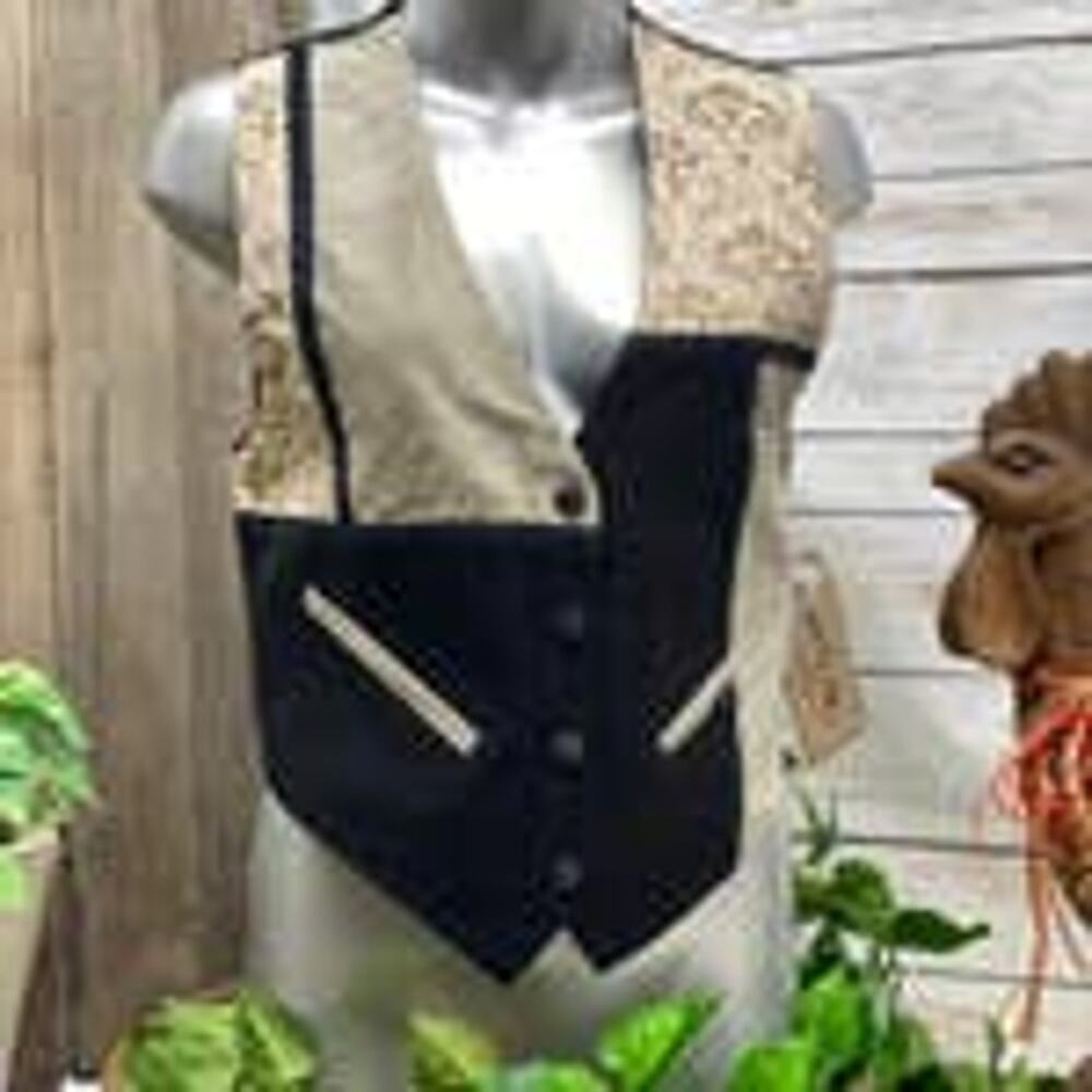 Katch Me Retro BoHo NWT Cowboy Vintage 1980's Leather Western Wear S Q